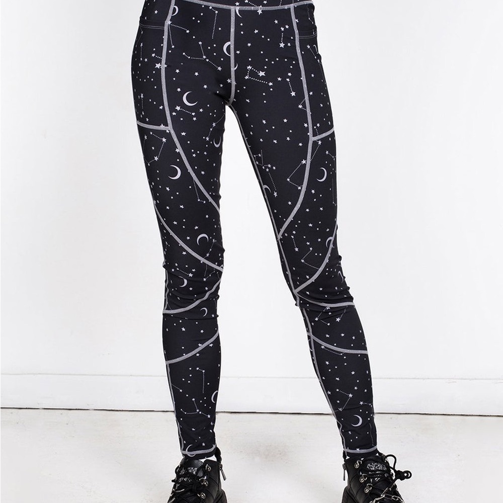 Disturbia Moon and Stars leggings